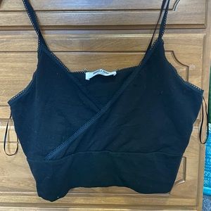 Black tank/crop top.